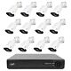 NVR PNI House IP716 videoövervakningspaket och 12 PNI IP125 kameror med IP, 5MP