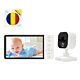 Videobabymonitor PNI BM500-paket 5-tums skärm trådlös 2,4 GHz och självhäftande pad-flagga