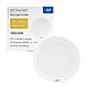 LED-taklampa PNI D-Light CL2424 24W, rund, 2700K, 230V nätadapter, 2640 lm, varmvit, diameter 29 cm