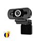 PNI CW2860 Full HD 4MP webbkamerapaket, USB, klämfäste, inbyggd mikrofon och självhäftande flagga ingår