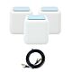 PNI GB1200 Gigabit Wi-Fi Mesh-systempaket och 1bc S/STP CAT7 platt nätverkskabel PNI U7015B 1,5 m