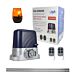 PNI AP800D gate automation kit innehåller 4m motorställ, fotoceller, fjärrkontroll, lampa, 230V framkallar 1100 N och 8
