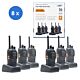 kit med 6 portabla radiostationer PNI PMR R40 PRO