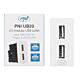 Strömuttag 2 x USB PNI UB20, 5V 2,4A