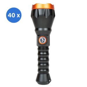 Låda med 40 stycken PNI Adventure F550 Crystal LED-ficklampa