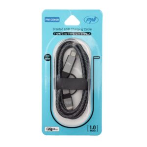 PNI CD600 USB Typ-C till Typ-C data- och laddningskabel