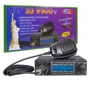 Amatörradiostation CRT SS 9900V AM, FM, LSB, USB, CW 28-29,7Mhz, ASQ, DTMF, Roger Beep, 12V, CTCSS, DCS, programmerbar