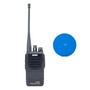 PNI Alinco DJ-PAX4 Portable Radio Station Kit, PMR446, Dual Mode Analog och Digital, VOX, TOT, IP67, 1800mAh batteri