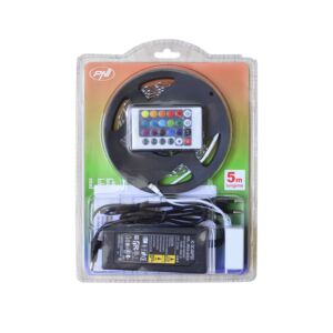 Inomhus LED PNI D-Light 60RGB Flexibel 60 LED / m 12V 5m med fjärrkontroll