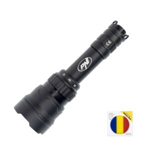 PNI Adventure F300 ficklampa med 3-färgs LED, vit, röd, grön, max. 10W, IPX6 + självhäftande flagga