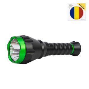 PNI Adventure F750 ficklampa i aluminium med grönt ljus och självhäftande flagga