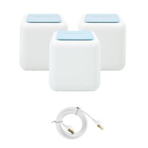 PNI GB1200 Gigabit Wi-Fi Mesh-systempaket och 1bc S/STP CAT8 platt nätverkskabel PNI U8015W 1,5 m