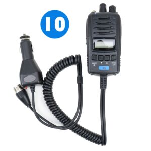 Låda med 10 st bärbara TTi CB-radiostationer