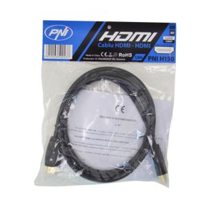 HDMI PNI H150 höghastighets 1.4V-kabel, pluggkontakt, Ethernet, förgyllt, 1,5 m