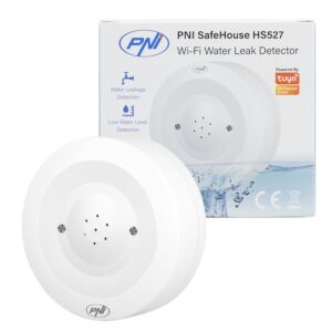 PNI SafeHouse HS527 översvämningssensordetektor med Wi-Fi, med 80dB ljudlarm, inbyggd högtalare, för översvämning och