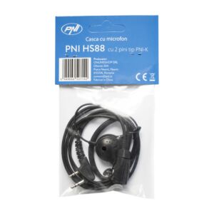 PNI HS88 2-stifts mikrofonheadset med PNI-K-kontakt