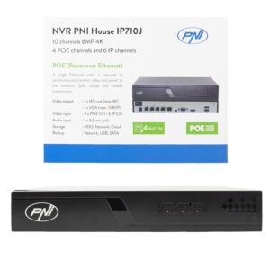 NVR POE PNI House IP710J, 10 kanaler
