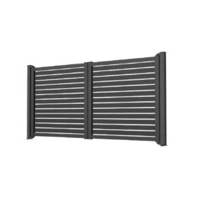 PNI MAB3000S aluminium-svänggrindset med två skivor på 1,5 m och 1,7 m höjd