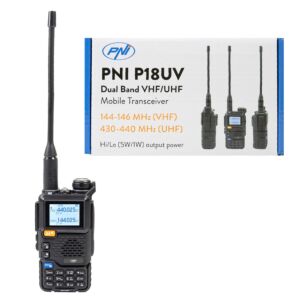 Bärbar VHF/UHF-radiostation PNI P18UV, dualband