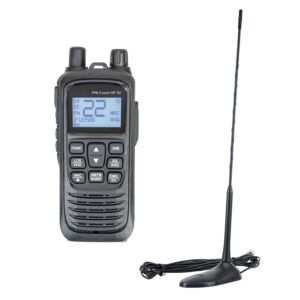 Bärbar CB-radiostation PNI Escort HP 92 multistandard 4W, 12-24V AM-FM med CB-antenn PNI Extra 45 med magnet