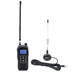 PNI Escort HP 92 Multi Standard 4W, 12-24V AM-FM Bärbart CB-radiostationspaket med PNI ML29 CB-antenn med magnet