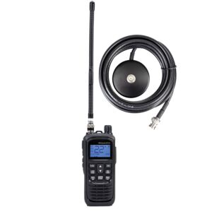 PNI Escort HP 92 Multi Standard 4W, 12-24V AM-FM Bärbart CB-radiostationskit med BNC magnetbas
