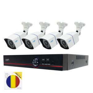 PNI House PTZ1500 5MP DVR Video Surveillance Kit - 4 kameror och Sticky Pad-flaggpaket