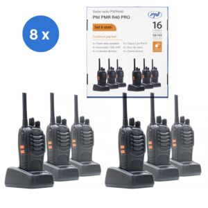 kit med 6 portabla radiostationer PNI PMR R40 PRO