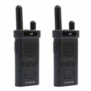 Sats med 2 bärbara radiostationer PNI PMR R60 446MHz, 0,5W, 16 programmerbara kanaler, 16 PMR och 50 CTCSS och 104 DCS-toner, Sca