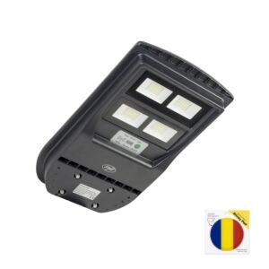 PNI SL210 100W gatubelysningslampa, med inbyggd 10W solpanel och självhäftande flagga
