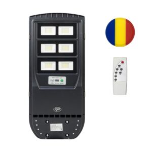 Paket PNI SL220 200W gatlykta med inbyggd solpanel + present-sticky pad-flagga