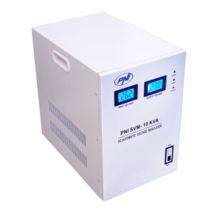 Enfas spänningsstabilisator PNI SVM-10K med servomotor 10000VA, 8000W, 230V utgång