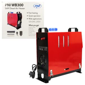 Stationärt bilvärmesystem PNI WB300 Diesel 5kW 12V/24V, 230V, 10 sirocou effektnivåer