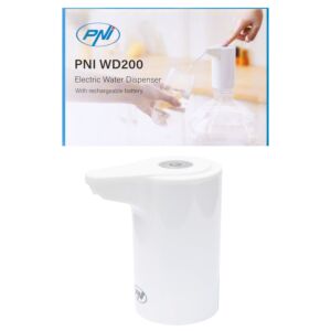 Elektrisk pump för PNI WD200 vattenflaska USB-C-laddning, 800 mAh batteri