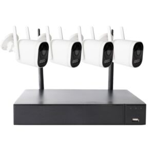 Videoövervakningskit PNI House WiFi662 NVR och 4 trådlösa 2MP-kameror utomhus