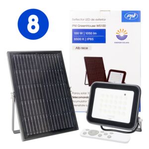 Låda med 8 st LED-reflektor PNI GreenHouse WS100