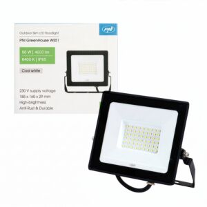 Smal LED-reflektor PNI GreenHouse WS51 50W, 6400K, 4500 lm, 184,5*29*160mm