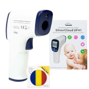 SilverCloud UF41 digital termometer för kropp och ytor med självhäftande flagga