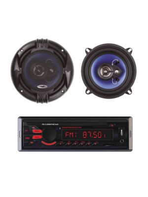 Paket Radio MP3 bilspelare PNI Clementine 8440 4x45w + koaxiala bilhögtalare PNI HiFi650, 120W