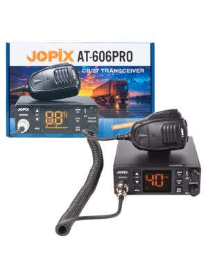 Statie radio CB JOPIX AT-606PRO ASQ, AM/FM, 4W, 12V-24V, PA, VOX, Noise Blanker