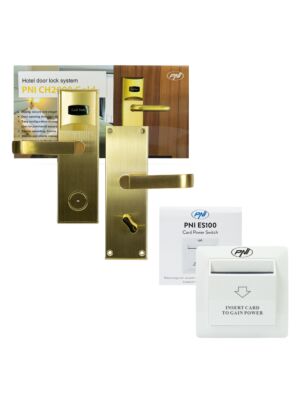 Yala hotellåtkomstkontrollpaket PNI CH2000L Gold och PNI ES100 kortswitch