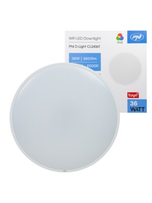 PNI D-Light CL2436T Wi-Fi LED-taklampa, Tuya, RGB
