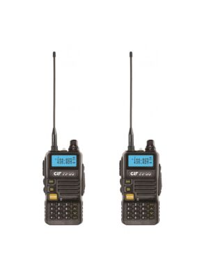 Paket med 2 bärbara VHF/UHF-radiostationer CRT FP00
