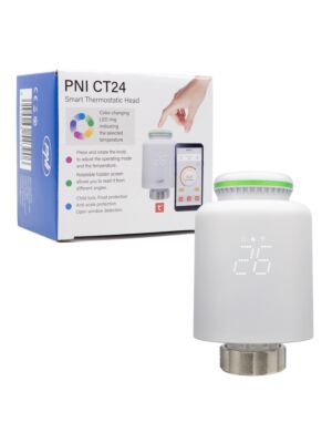 PNI CT24 smart termostat för radiator, Tuya Smart mobilapplikation