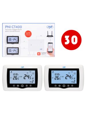 Box med 30 enheter Smart termostat PNI CT400 trådlös