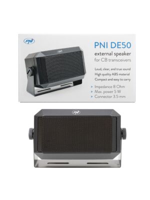 Extern högtalare PNI DE50 5W för CB-radiostationer med 3,5 mm kontakt