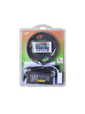 Inomhus LED PNI D-Light 60RGB Flexibel 60 LED / m 12V 5m med fjärrkontroll