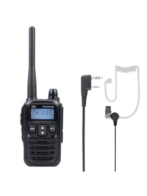 Paket Bärbar radiostation PNI DMR R45 digital och analog, 446 MHz + Headset med mikrofon PNI HS84