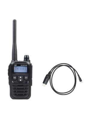 Paket Bärbar radiostation PNI DMR R45 digital och analog, 446 MHz + PC-programmeringskabel