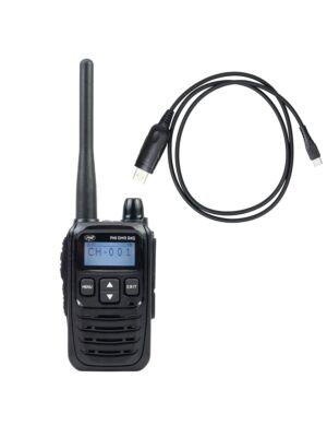PNI DMR R45 bärbar radiostation och programmeringskabel